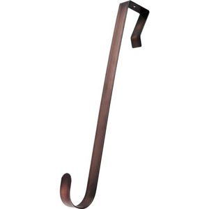 Over The Door Wreath Hanger for Front Door 1" Deluxe Wreath Holder Hook (Bronze)